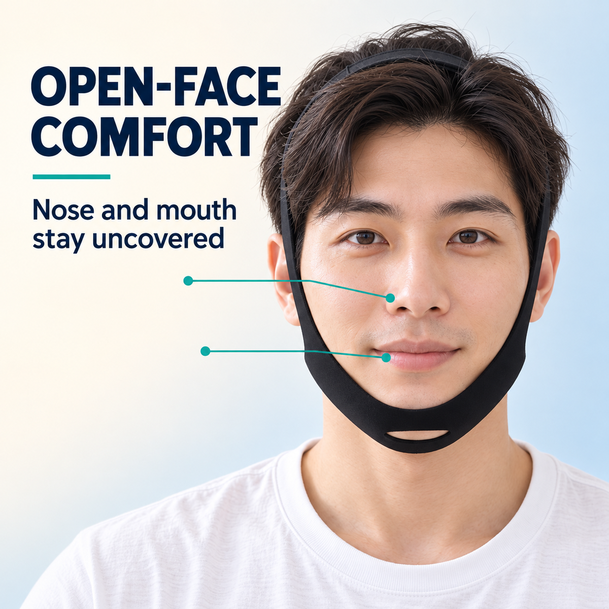 CPAP Chin Support Strap (Blue)