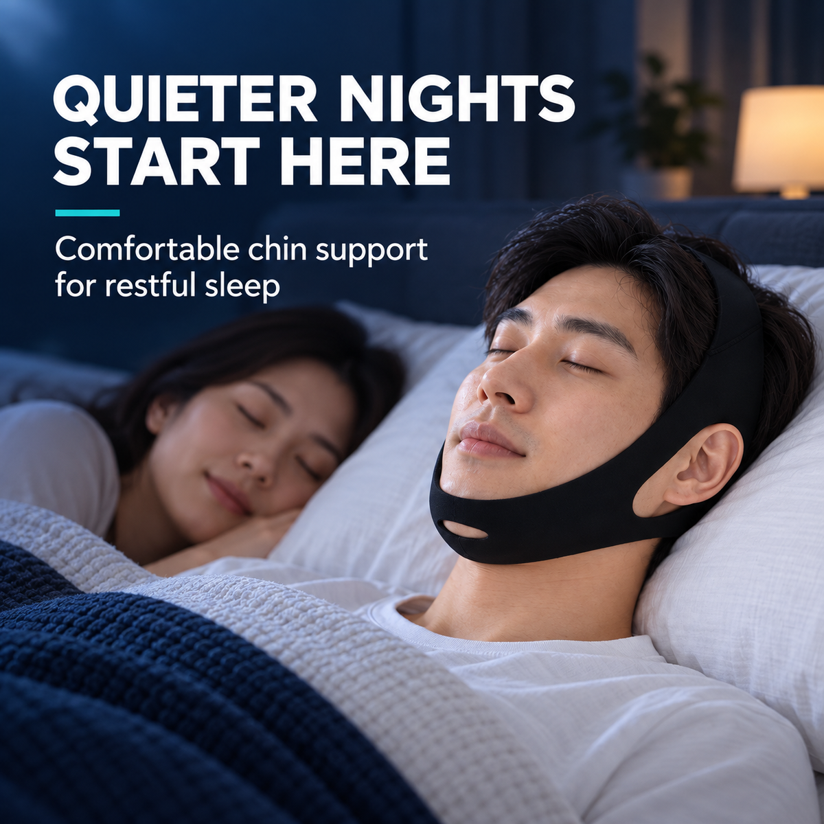 CPAP Chin Support Strap (Blue)