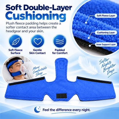 Full CPAP Headgear Protective Fleece Pad
