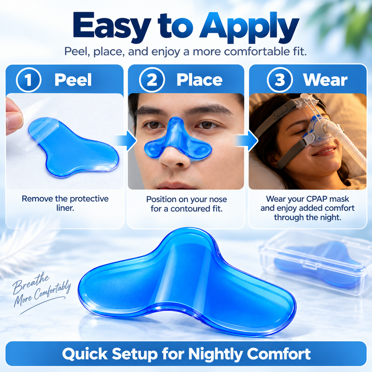 CPAP Nasal Gel Pad for Nasal Masks