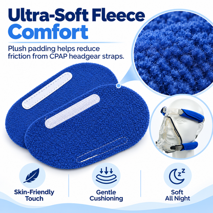 Oval Fleece CPAP Headgear Strap Cover