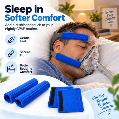 Square Fleece CPAP Headgear Strap Cover