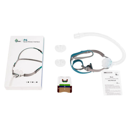 BMC P6 Nasal Pillow CPAP Mask Starter Kit (Includes Small, Medium and Large Cushions)